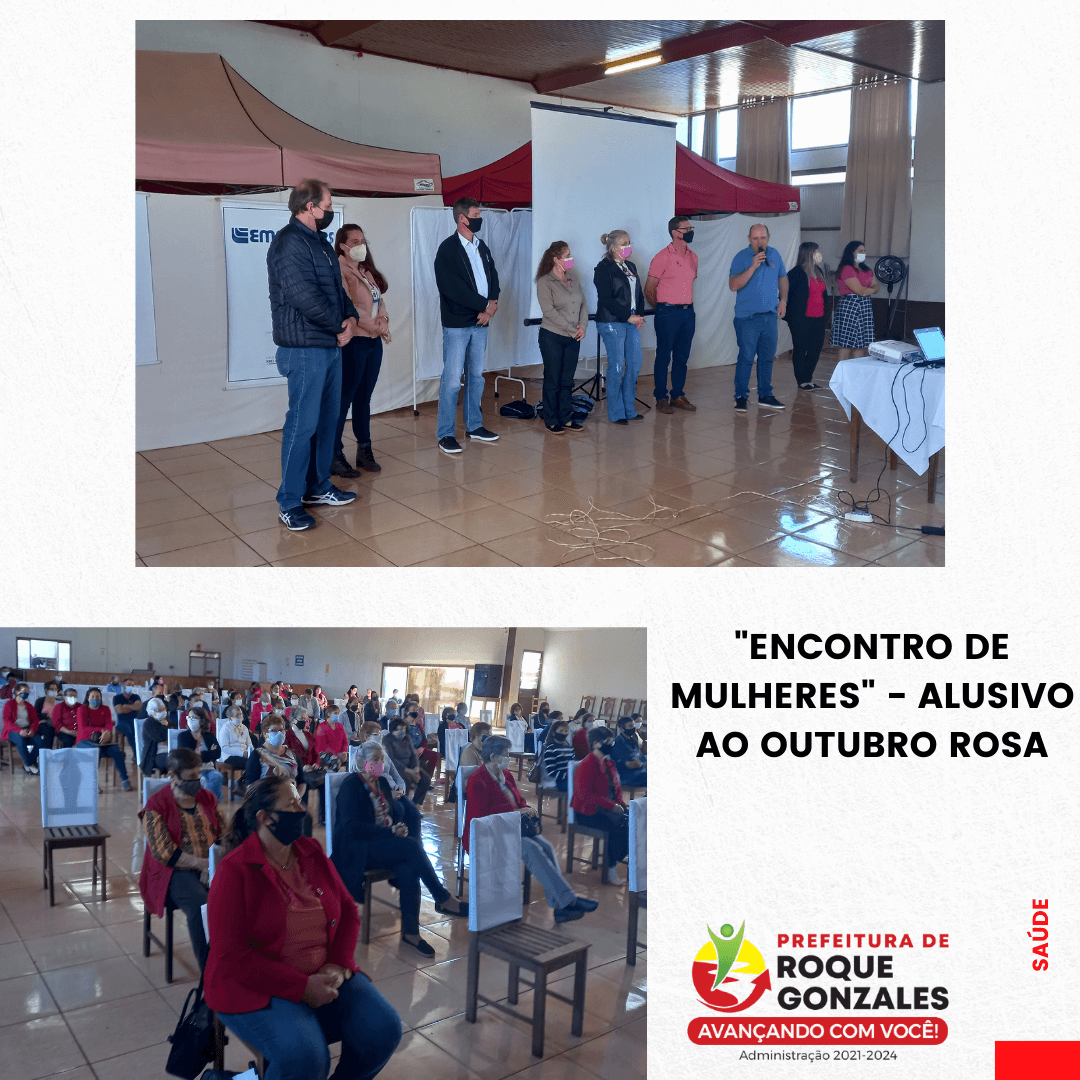 "ENCONTRO DE MULHERES" - ALUSIVO AO OUTUBRO ROSA